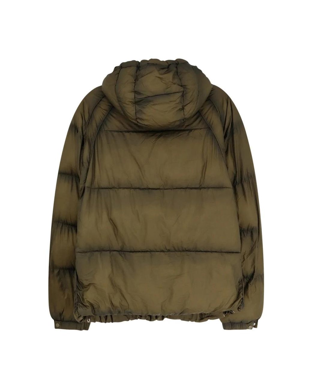 Represent Translucent Hooded Puffer in Green für Herren