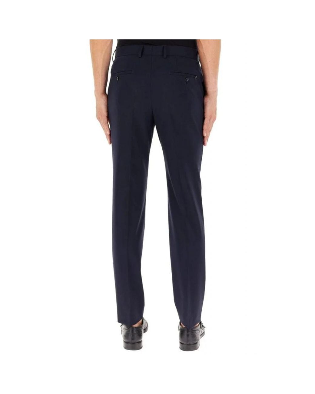 Boss Blue Suit Trousers for men