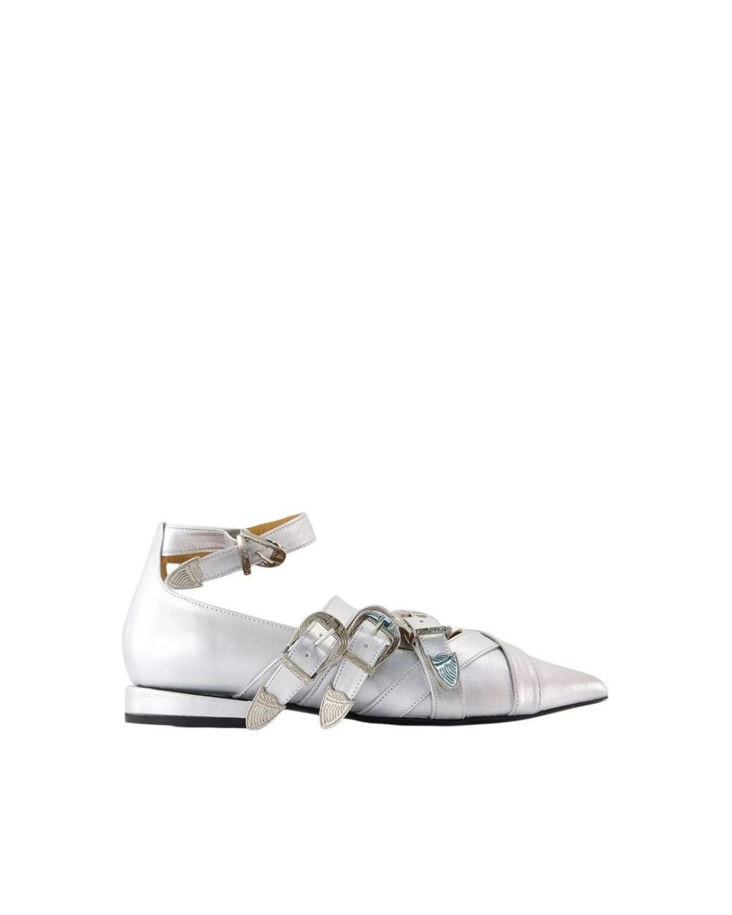 Toga White Ballerina Shoes