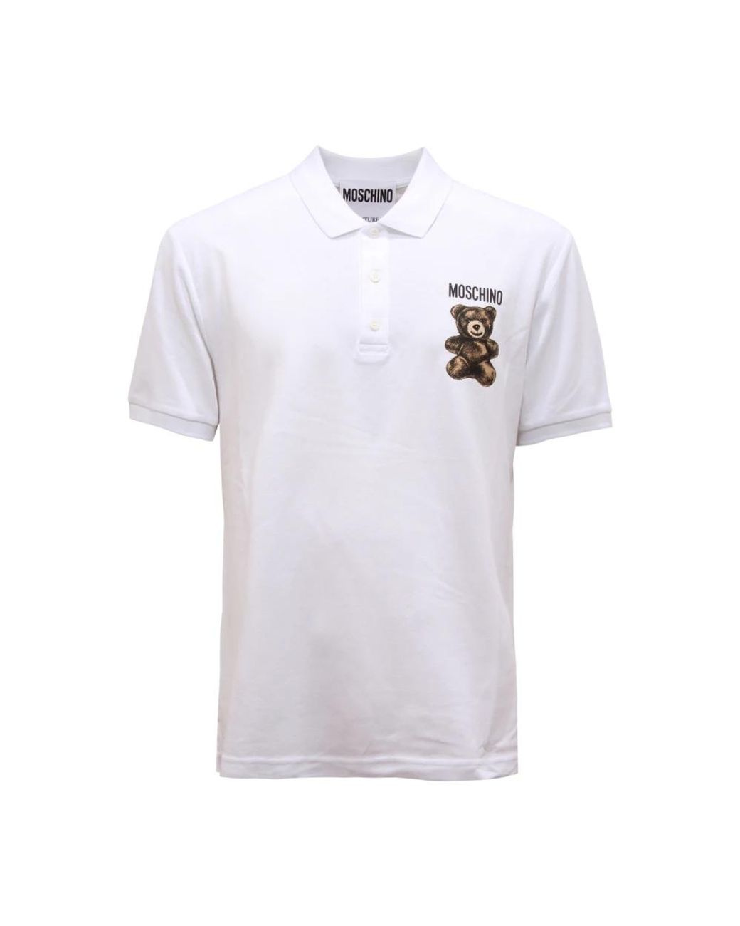 Moschino White Polo Shirts for men