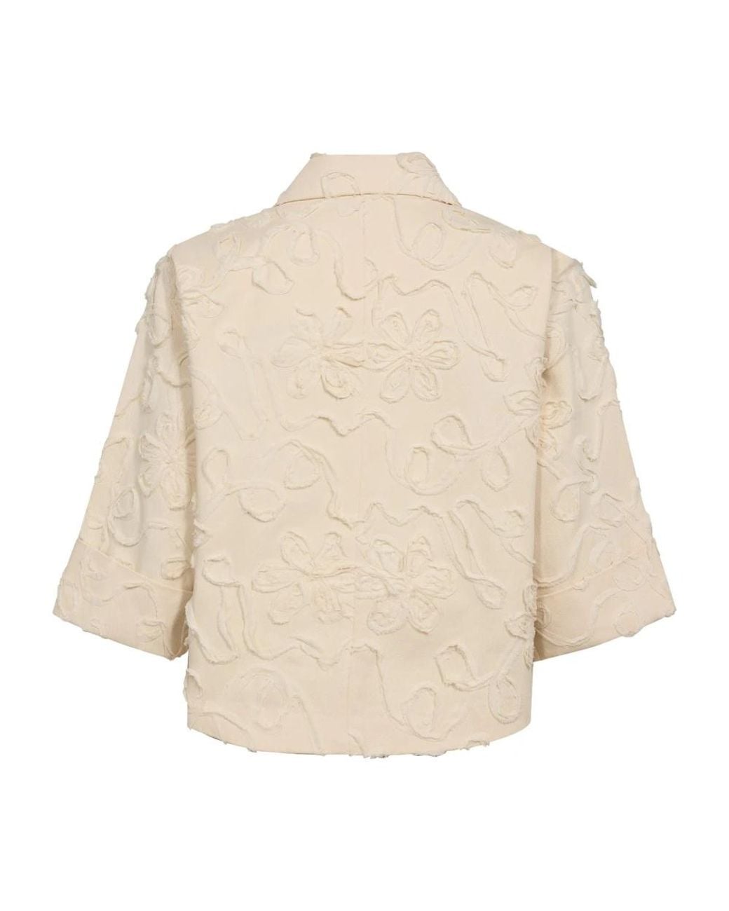 Blazers co'couture de color Natural
