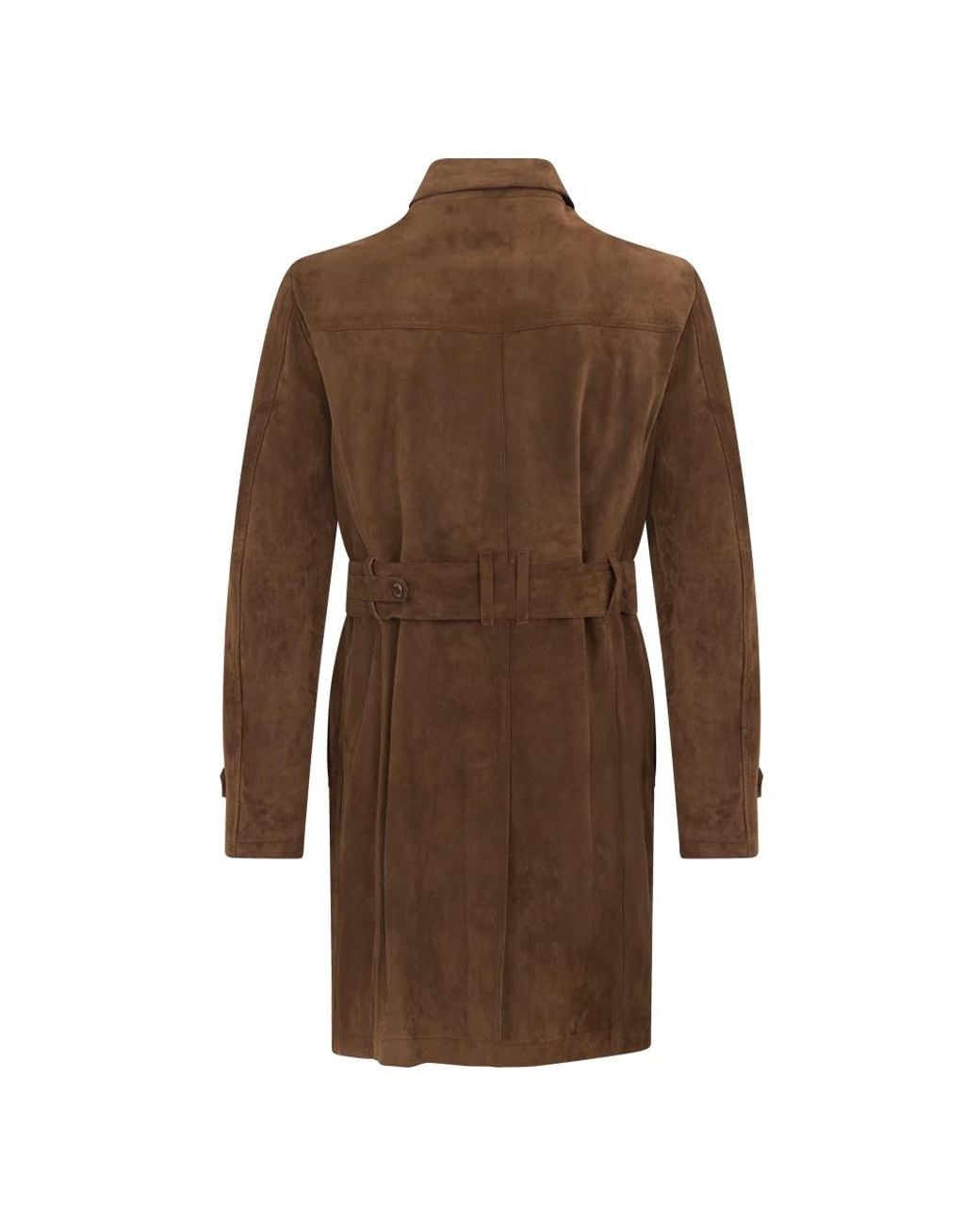 Moorer Brown Trench Coats for men