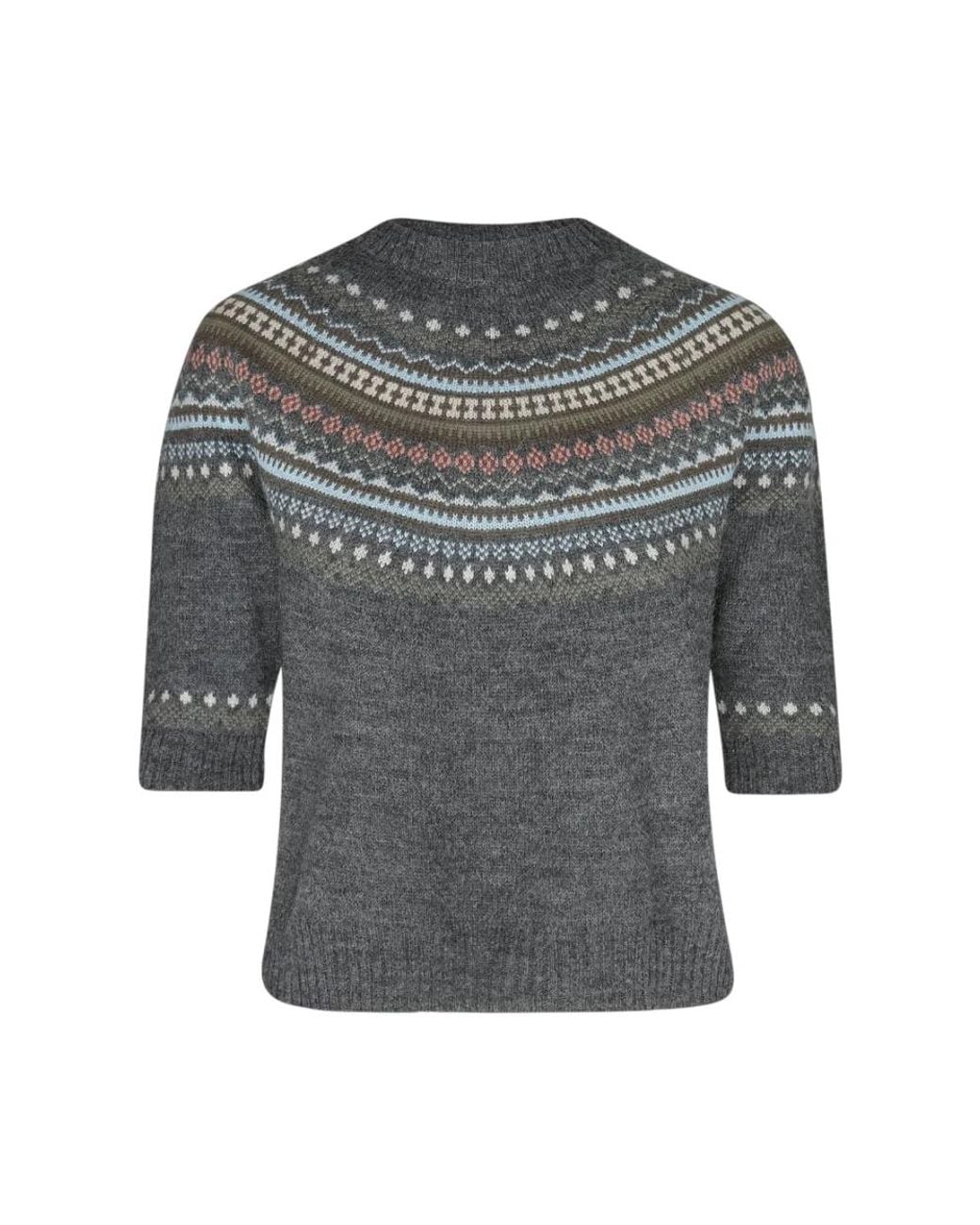 Weekend by Maxmara Gray Round-Neck Knitwear
