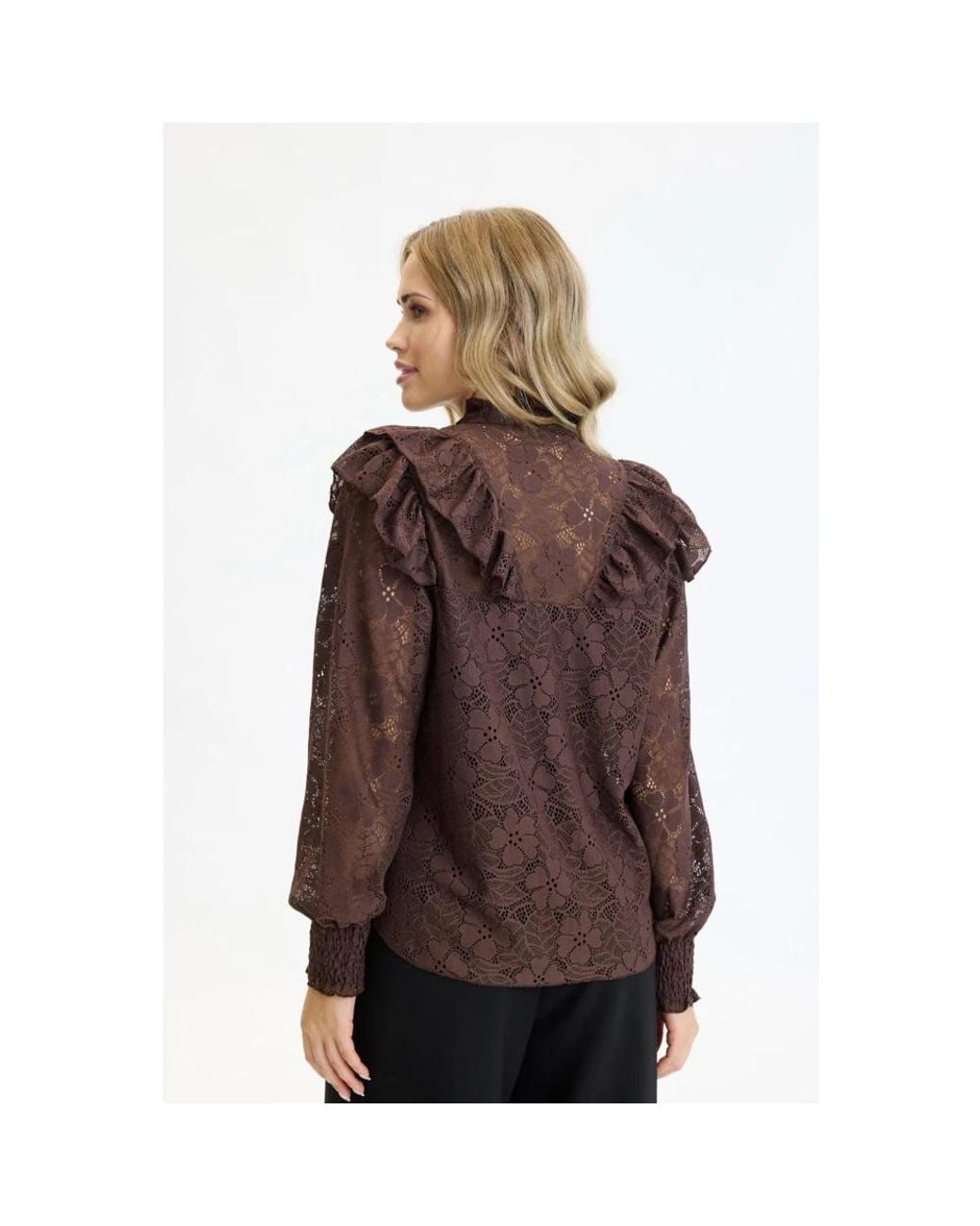 Blouses iN FRONT de color Brown
