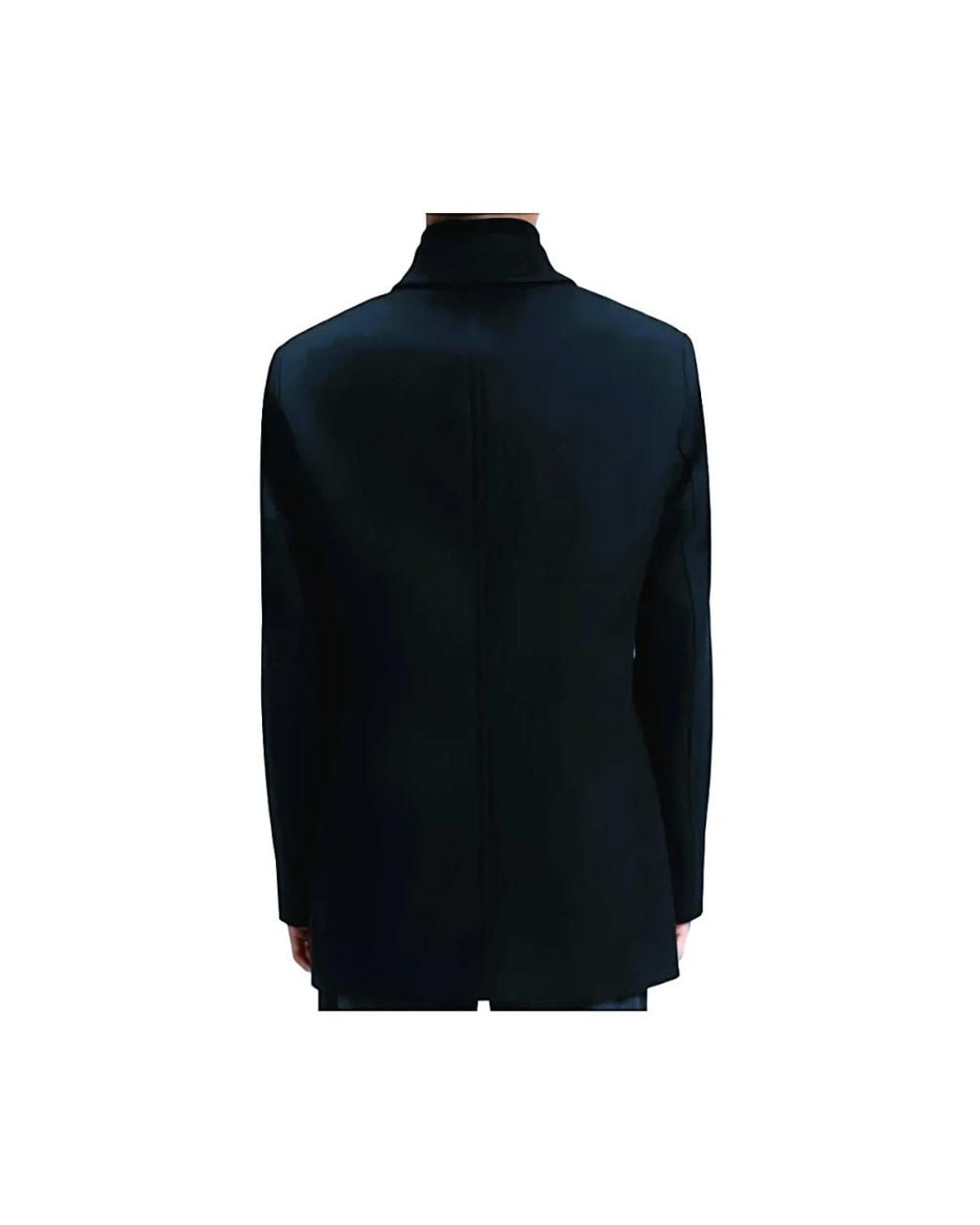 HUGO Blue Double-Breasted Coats for men