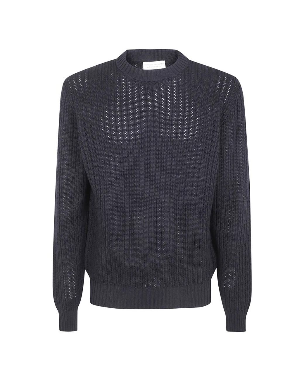 FILIPPO DE LAURENTIIS Blue Round-Neck Knitwear for men