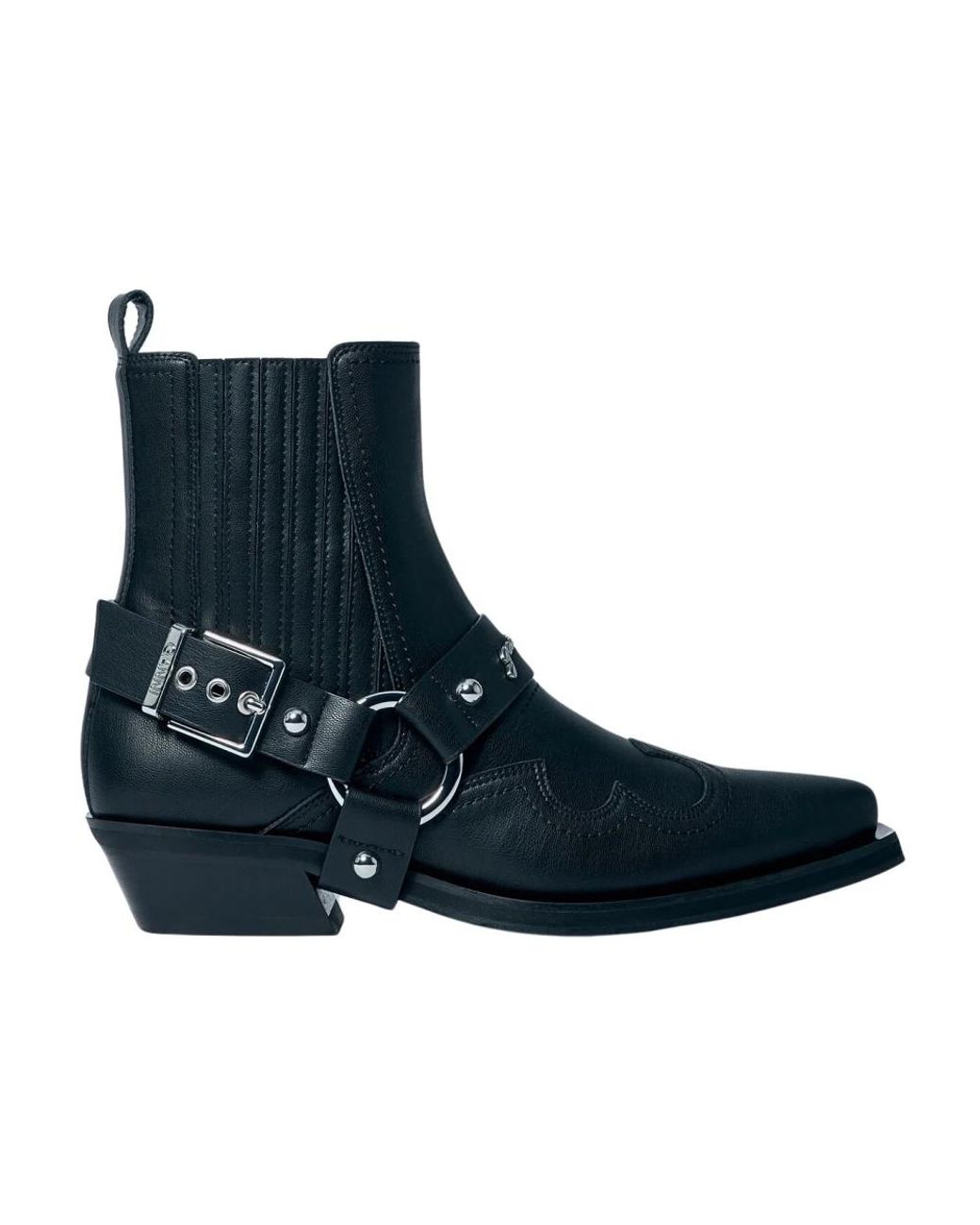 Ganni Blue Cowboy Boots