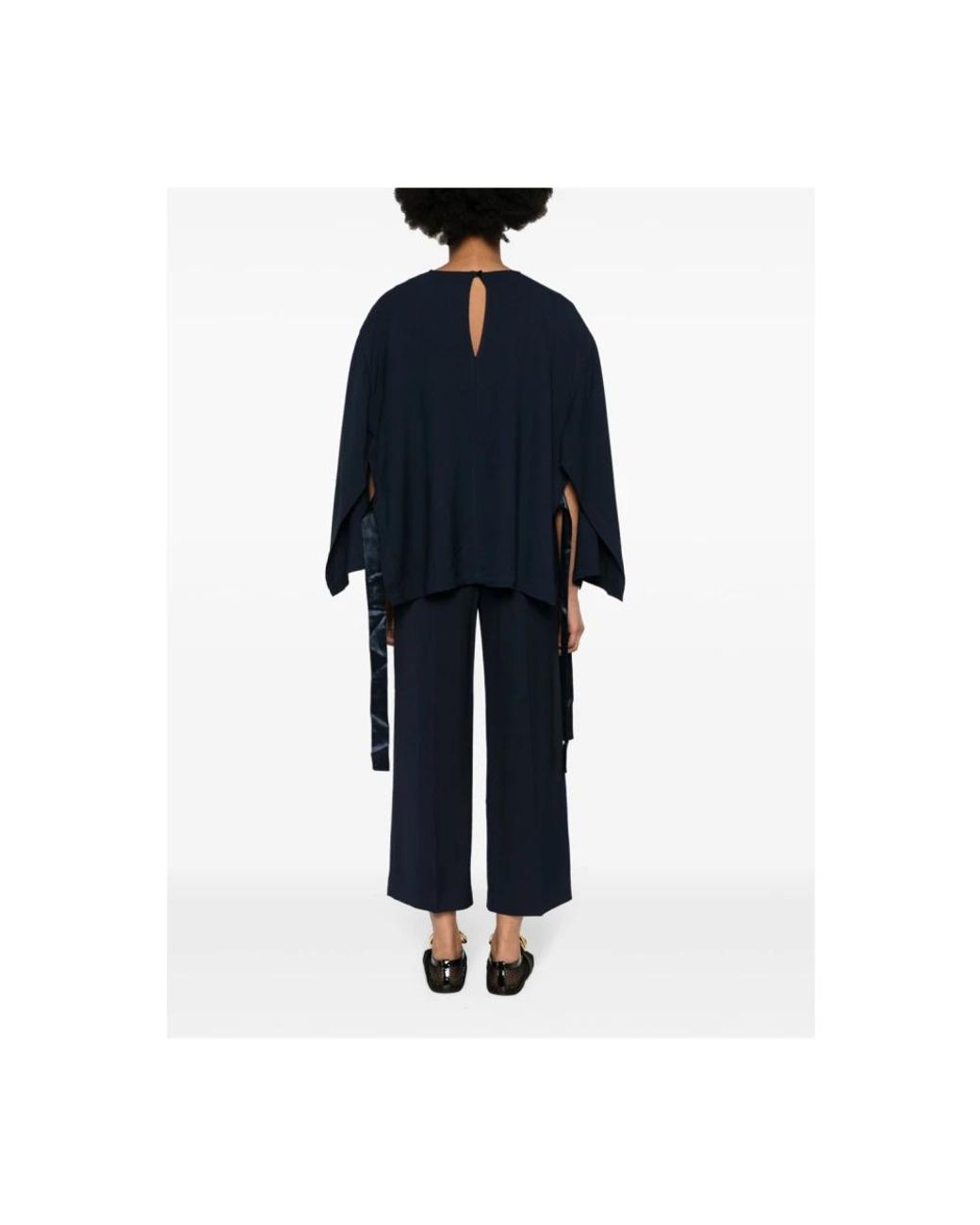 Erika Cavallini Semi Couture Black Blouses