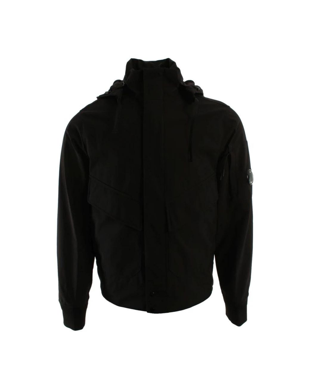C P Company Black Bomber Jackets for men