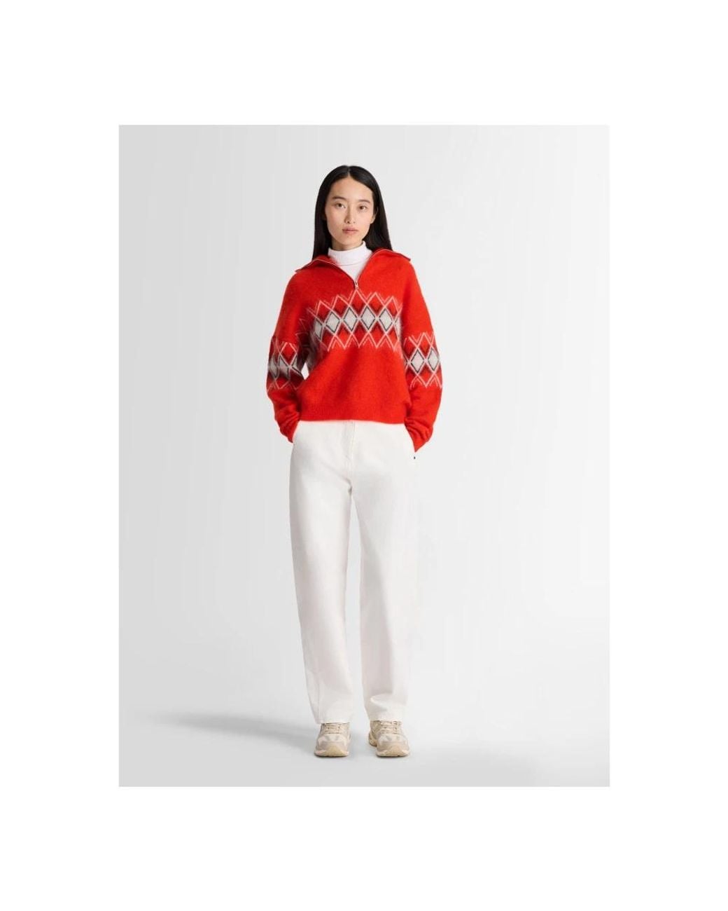 Fusalp Red Mireva Pullover