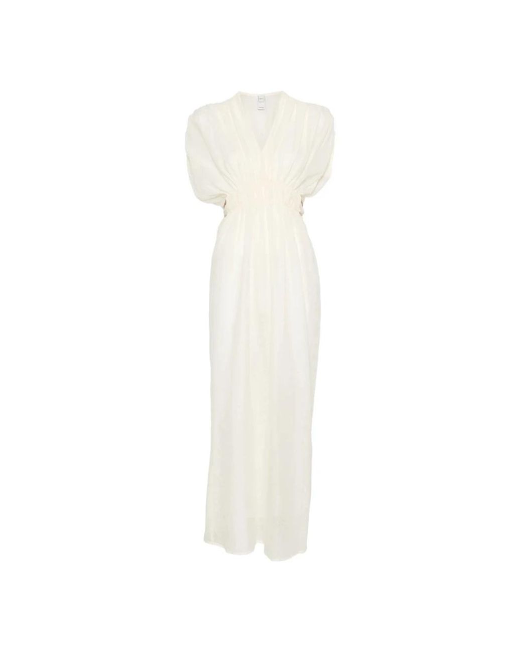 120% Lino White Maxi Dresses