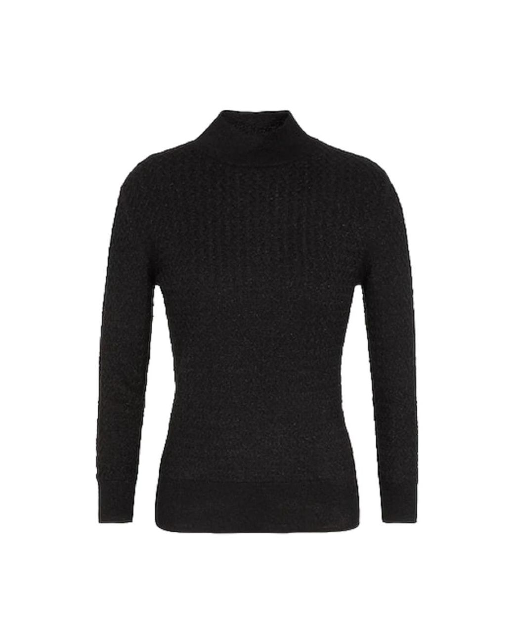 ARMANI EXCHANGE Black Turtlenecks