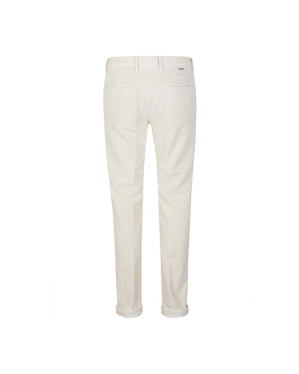 Incotex White Slim-Fit Trousers for men