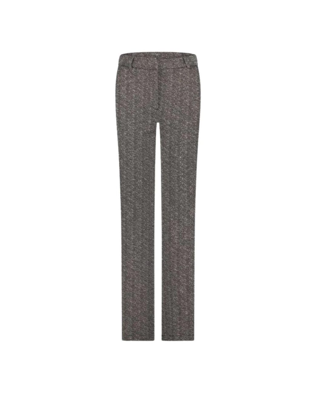 Ibana Gray Straight Trousers