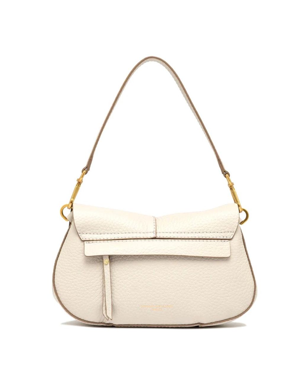Gianni Chiarini Tassen ,Leer Helena Round in het Metallic