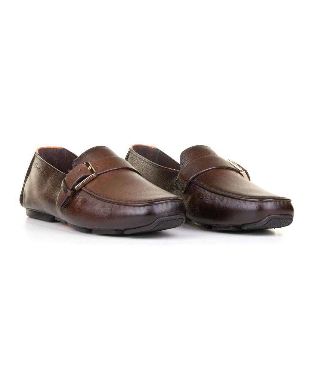 Loafers Santoni pour homme en coloris Brown