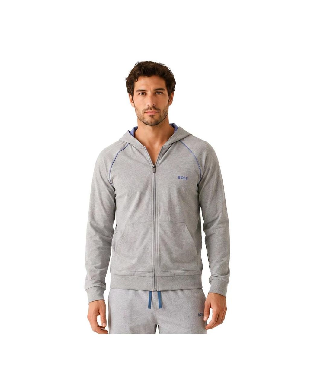 Boss Gray Zip-Throughs for men