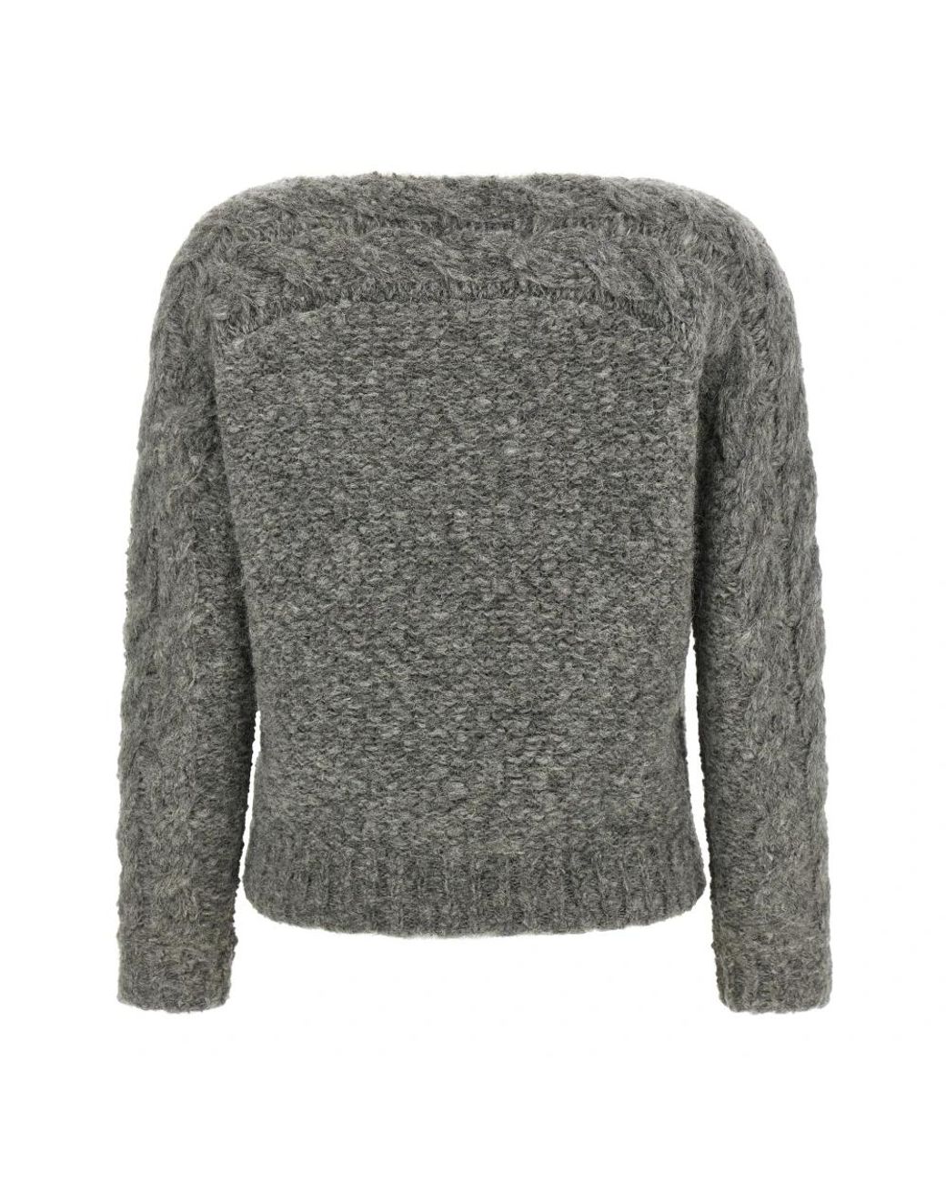 Isabel Marant Gray Round-Neck Knitwear