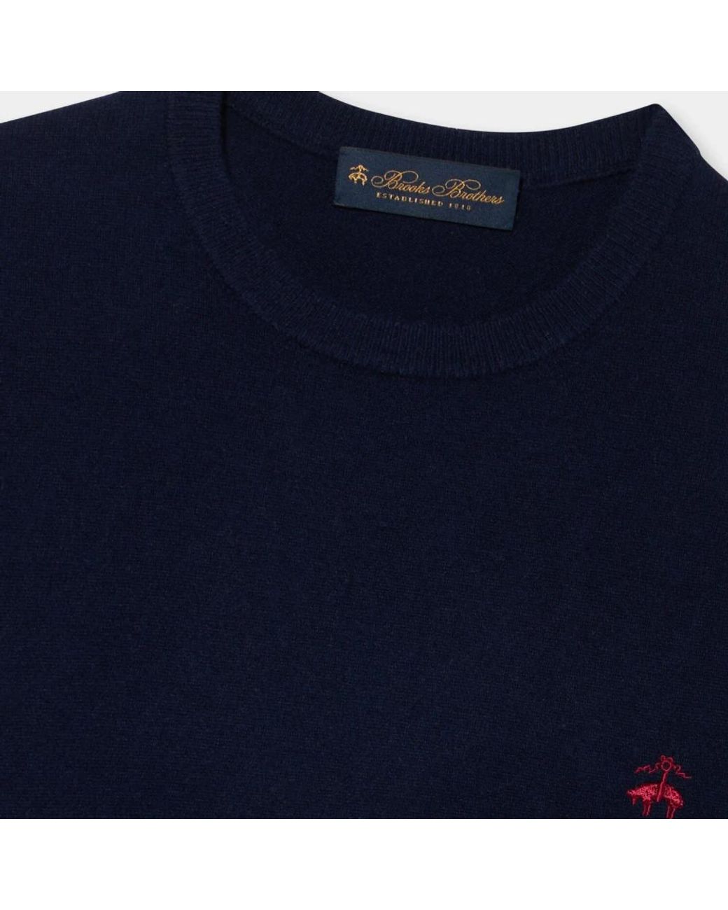 Brooks Brothers Blue Round-Neck Knitwear for men