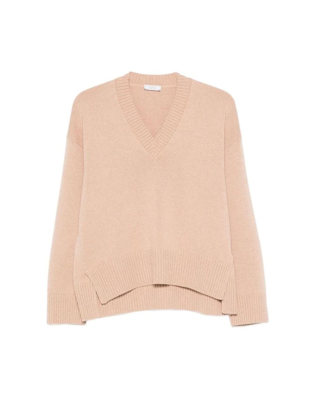 Peserico Natural V-Neck Knitwear