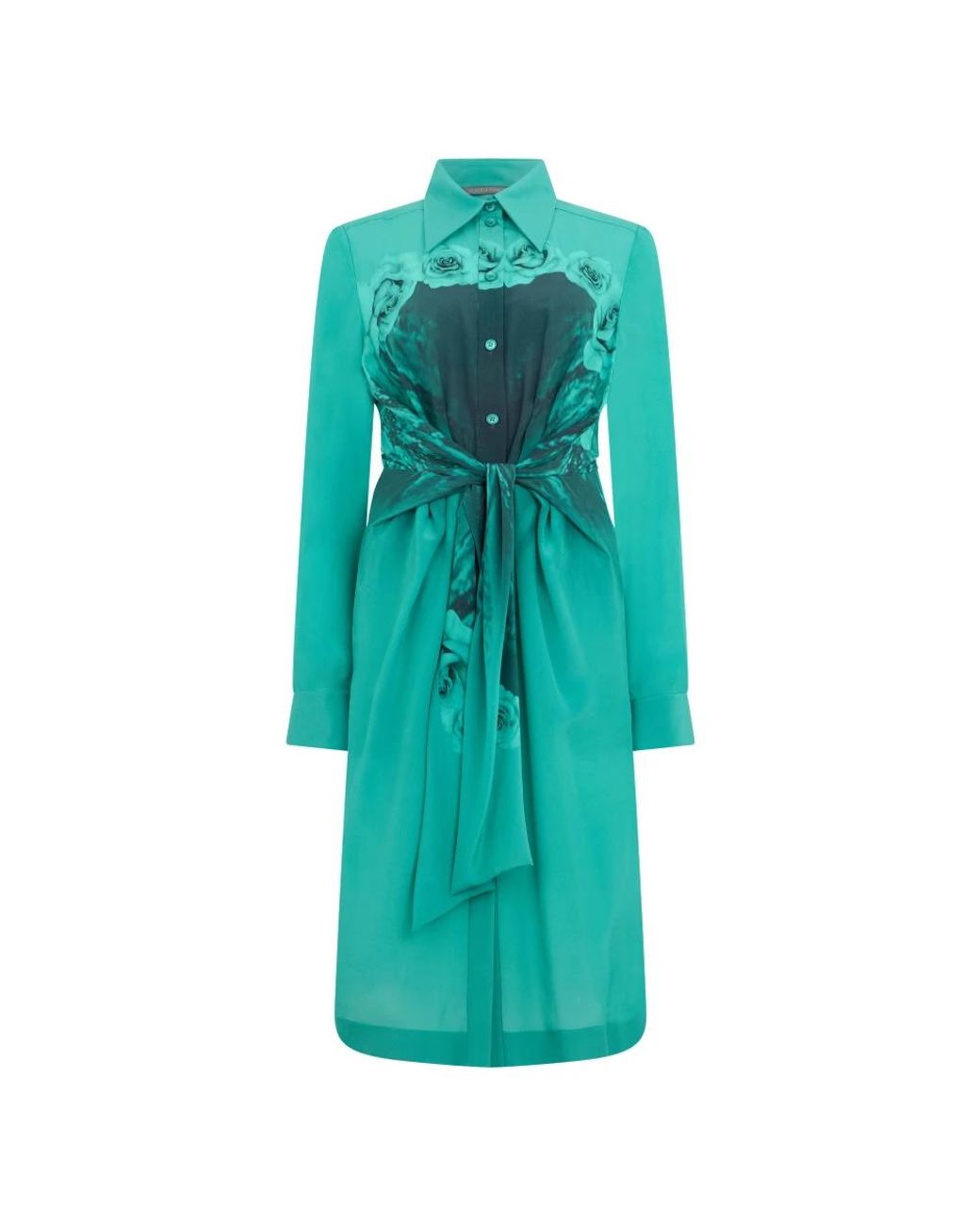 Alberta Ferretti Blue Shirt Dresses