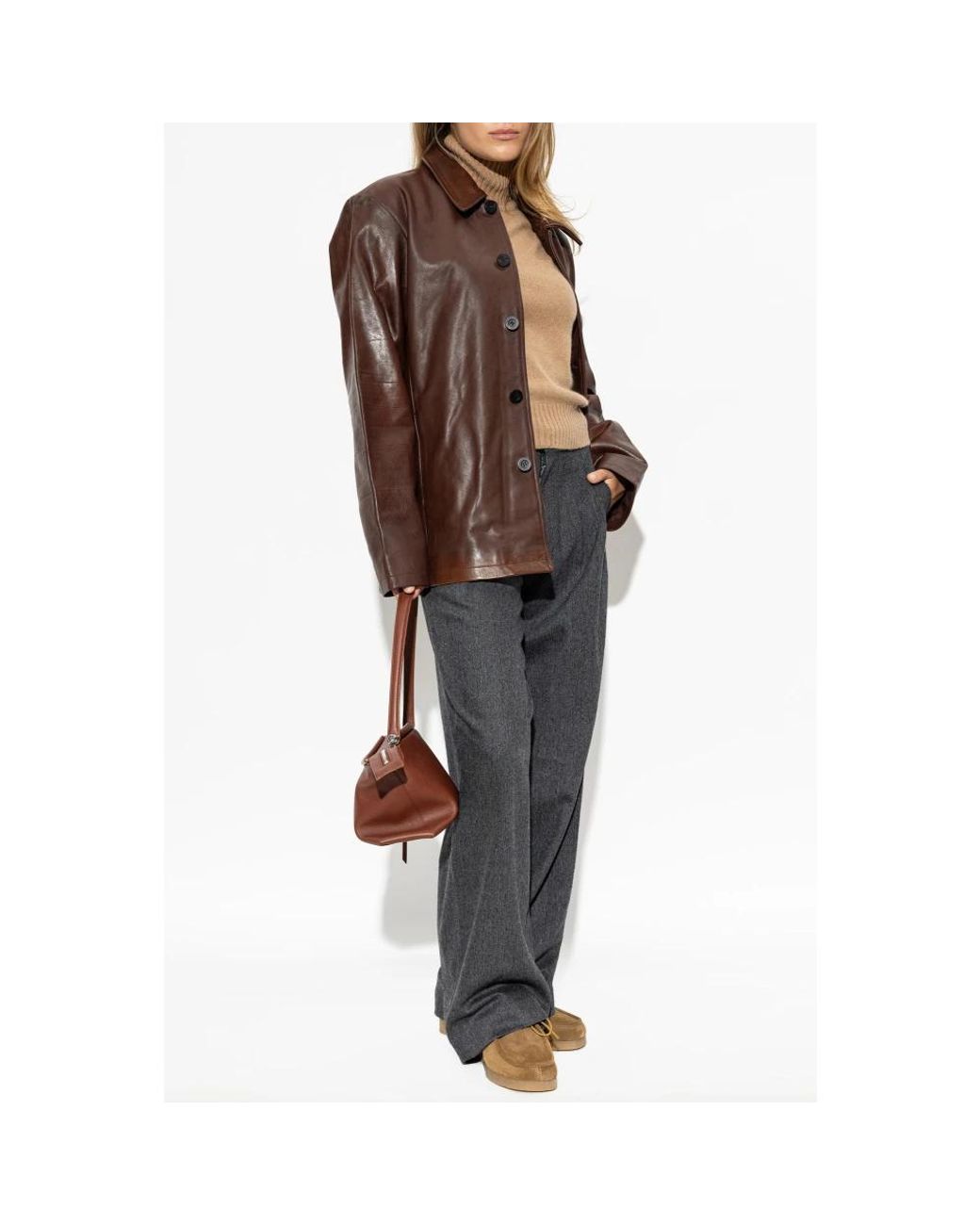 Leather Jackets Studio Nicholson en coloris Brown