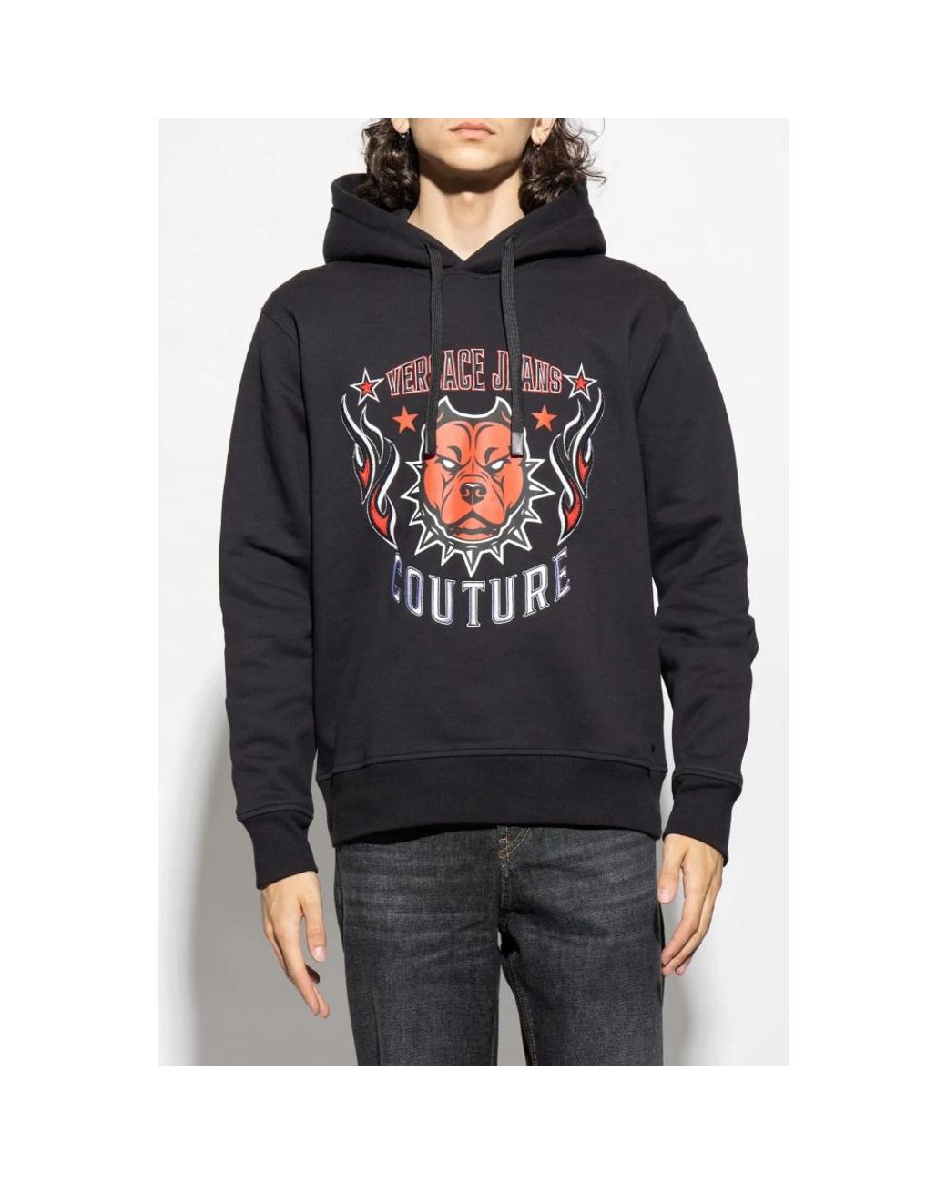 Versace Jeans Couture Gray Hoodies for men