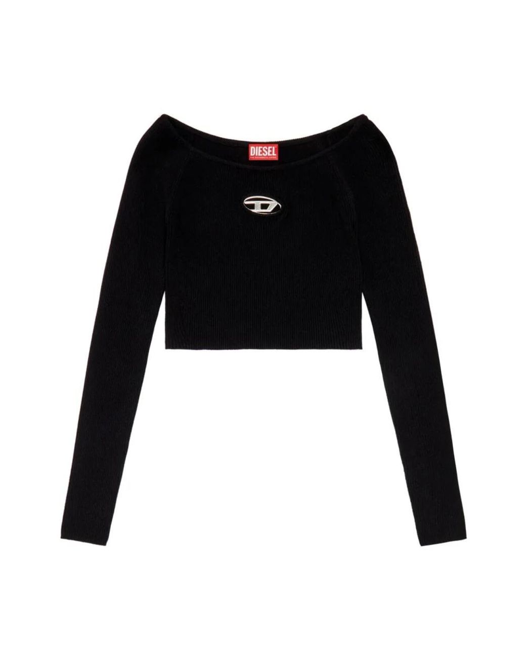DIESEL Black Round-Neck Knitwear