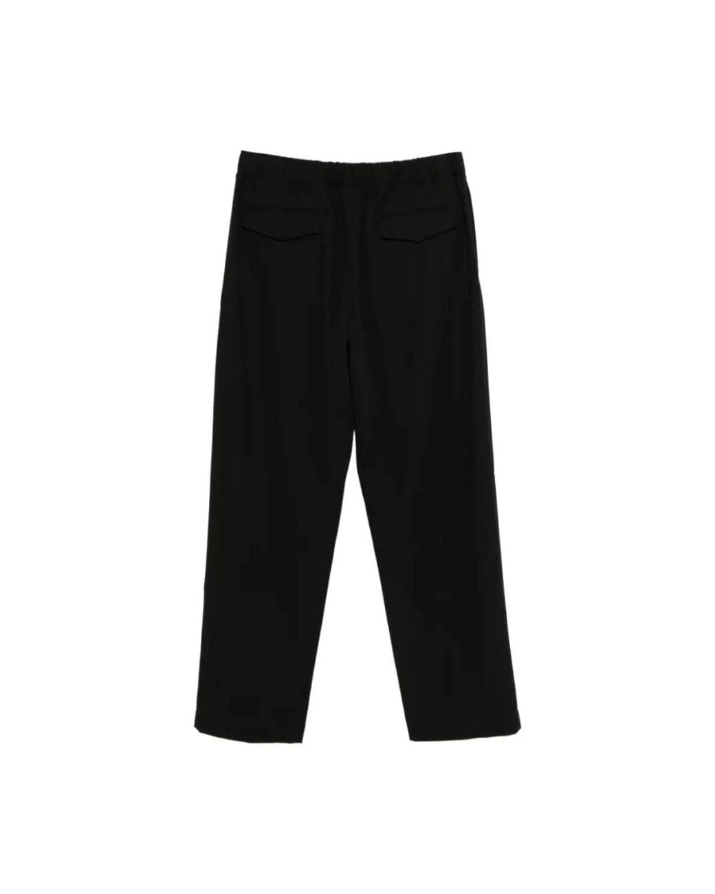 Lardini Black Wide Trousers for men