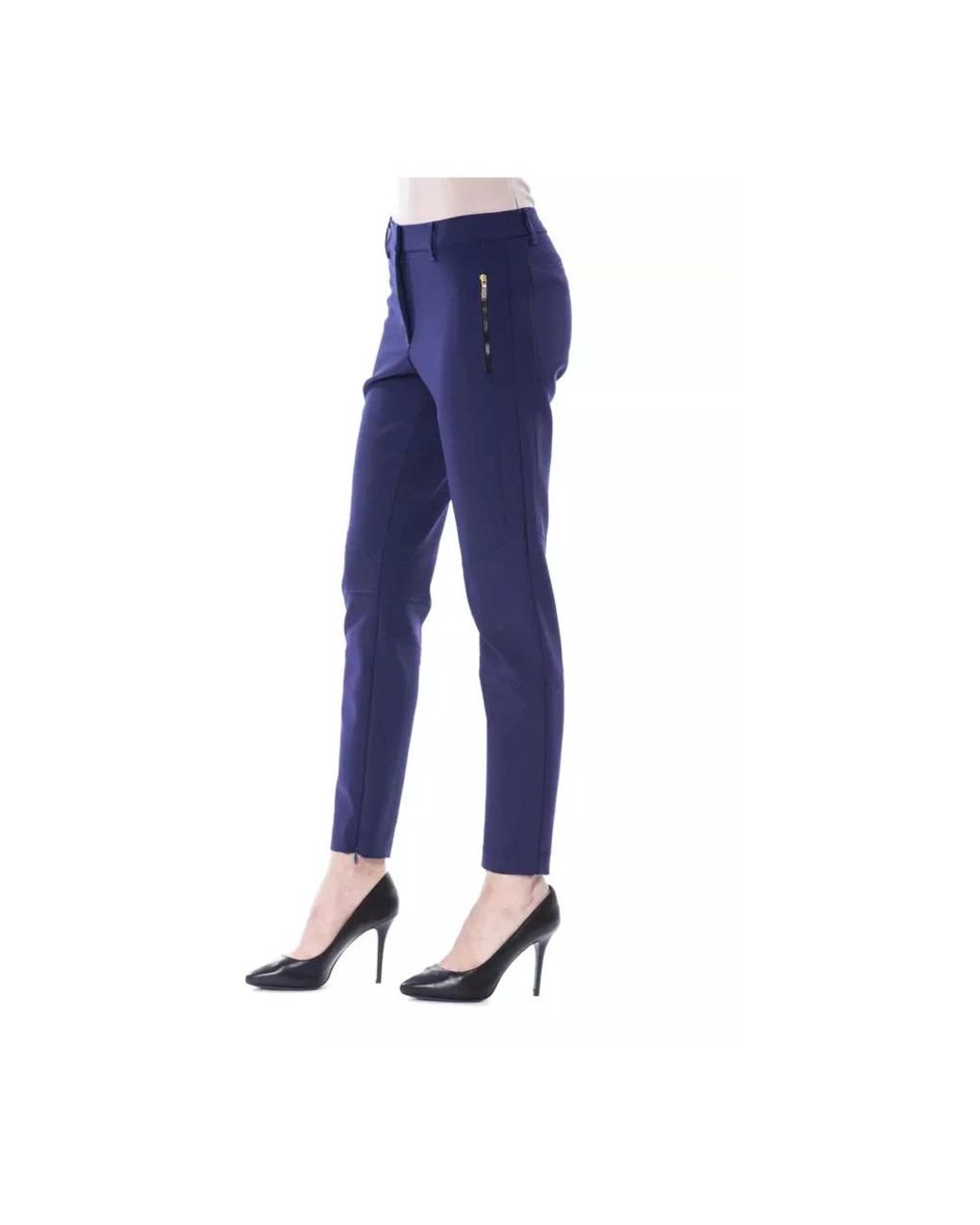 Byblos Blue Slim-Fit Trousers