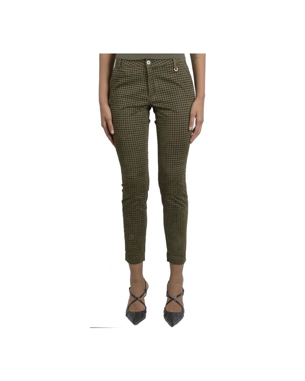 Mason's Green Cropped Trousers
