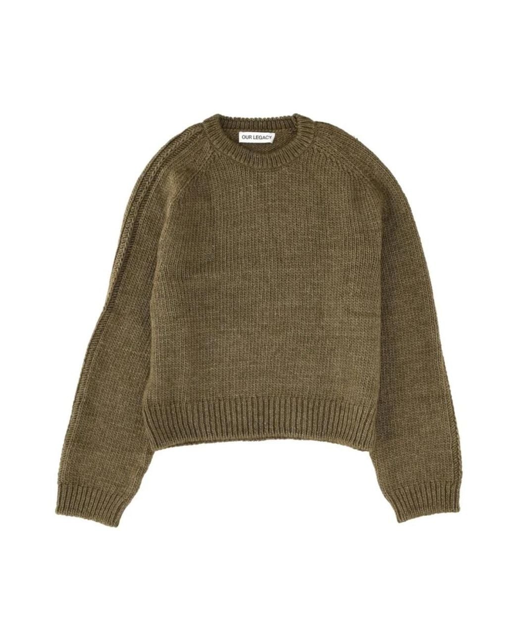 Our Legacy Green Round-Neck Knitwear for men