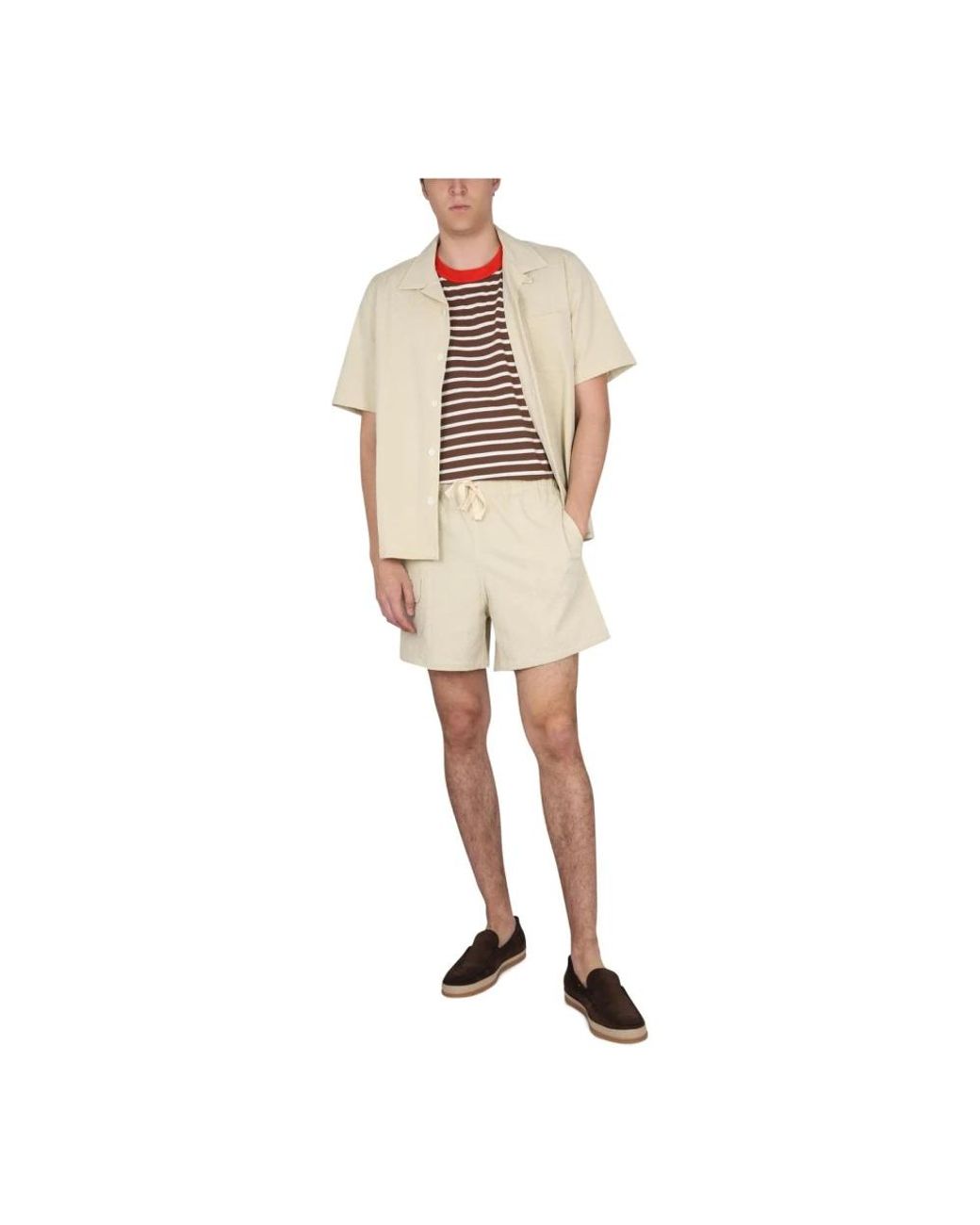 Howlin' By Morrison Natural Short Sleeve Shirts for men
