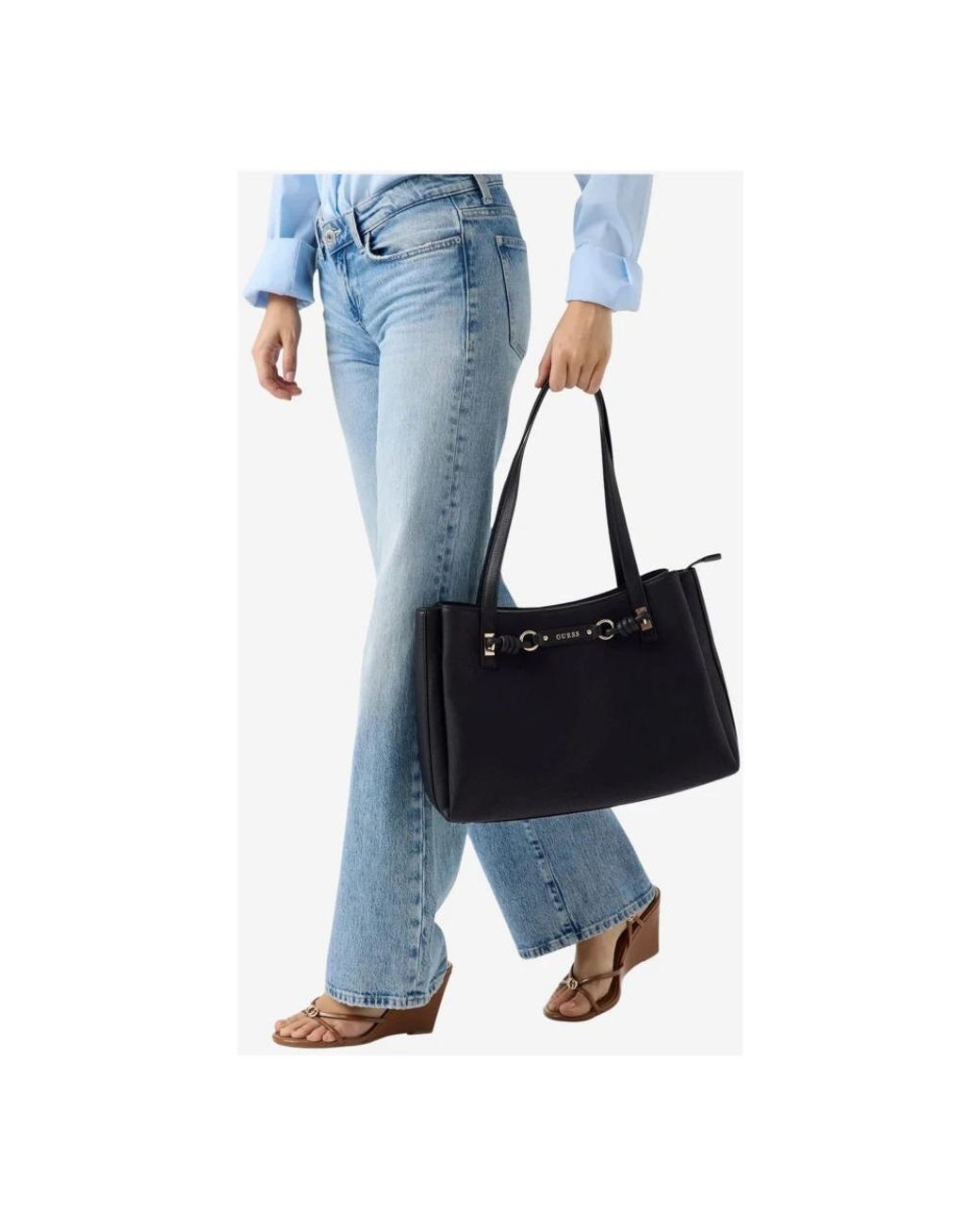 Guess Black Shopping Bags