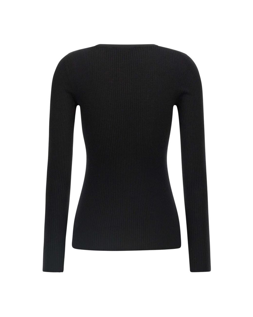 Theory Black Round-Neck Knitwear