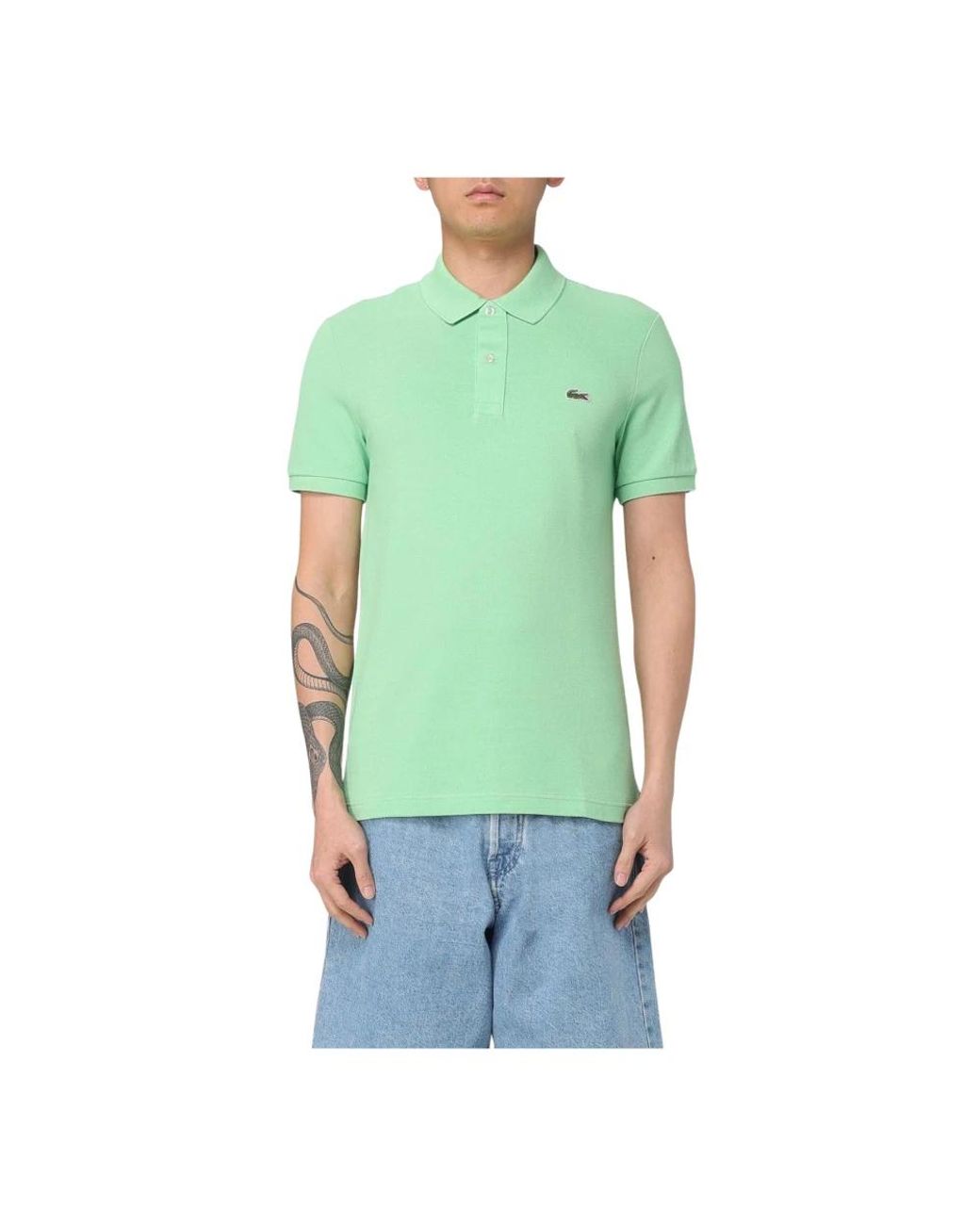 Lacoste Polo Shirts in Green for Men Lyst UK