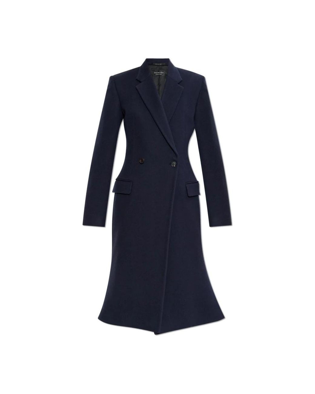 Balenciaga Wollen Jas in het Blue