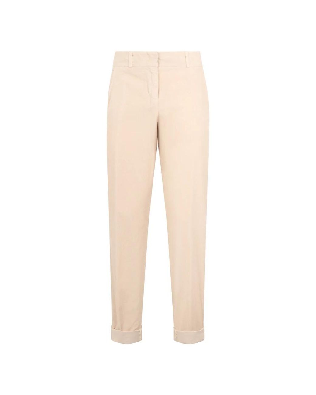 Peserico Natural Cropped Trousers