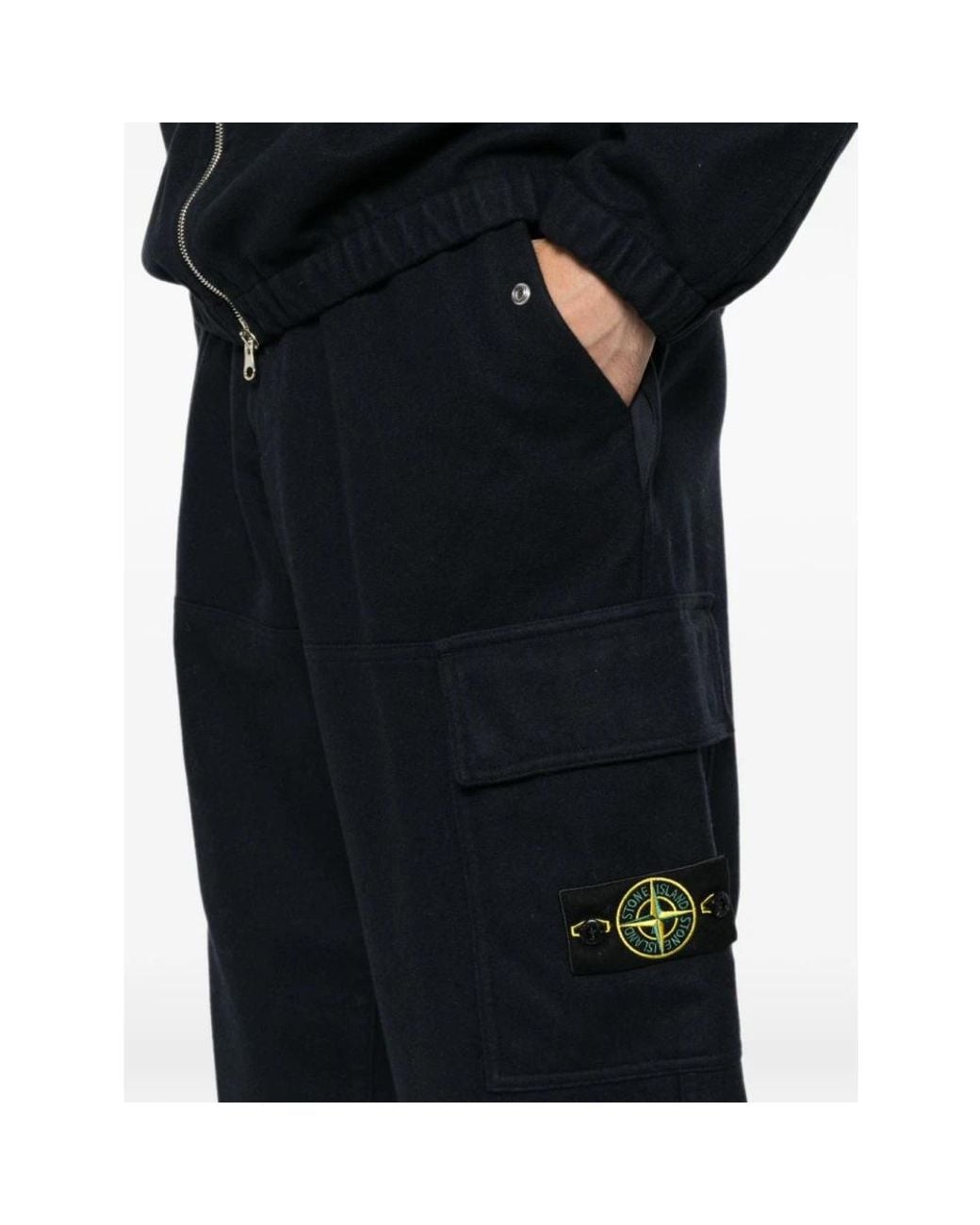 Stone Island Black Sweatpants for men