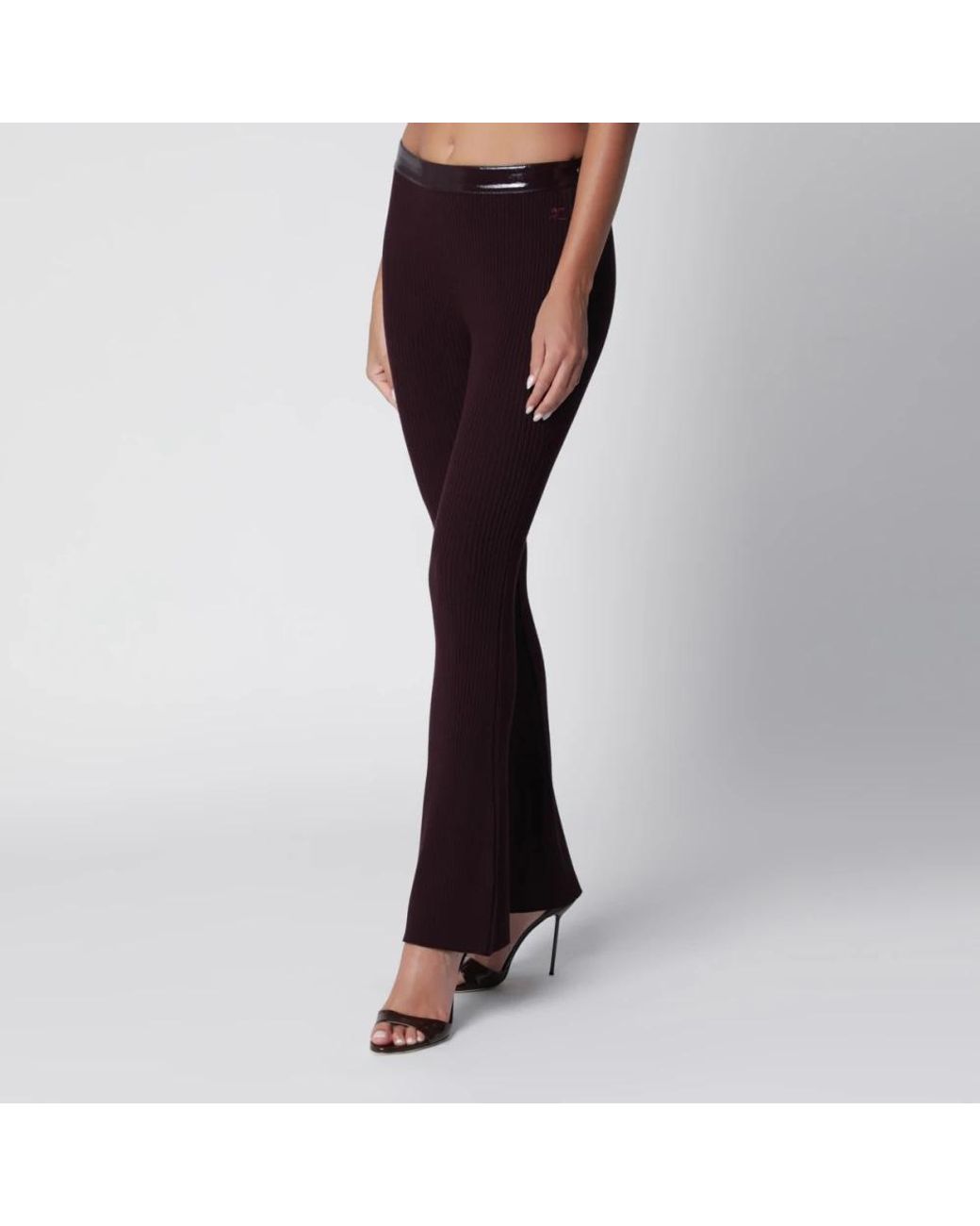 Courreges Black Wide Trousers