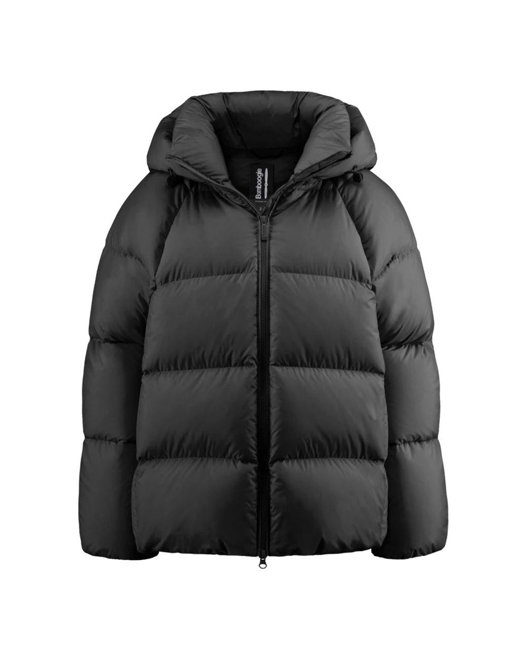 Bomboogie Oversized Donsjas Met Capuchon in het Black