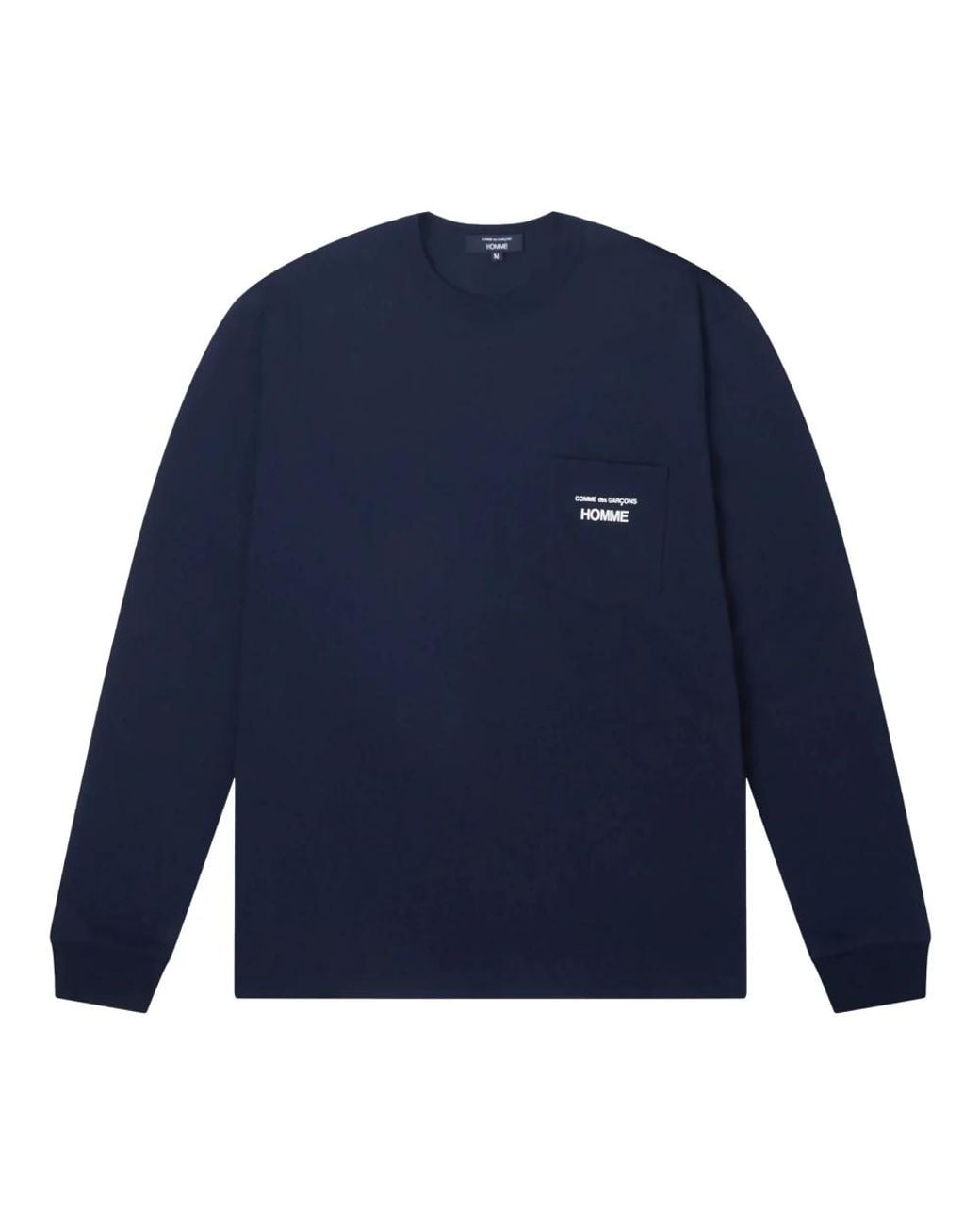 Comme des Garçons Blue Long Sleeve T-Shirts for men