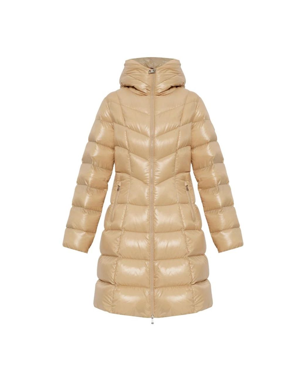 Down Coats Moncler en coloris Natural
