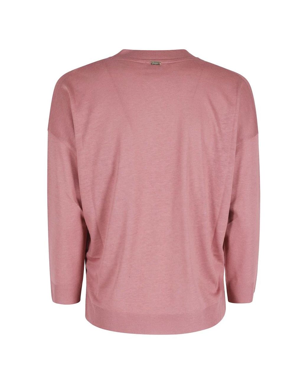 Herno Pink V-Neck Knitwear