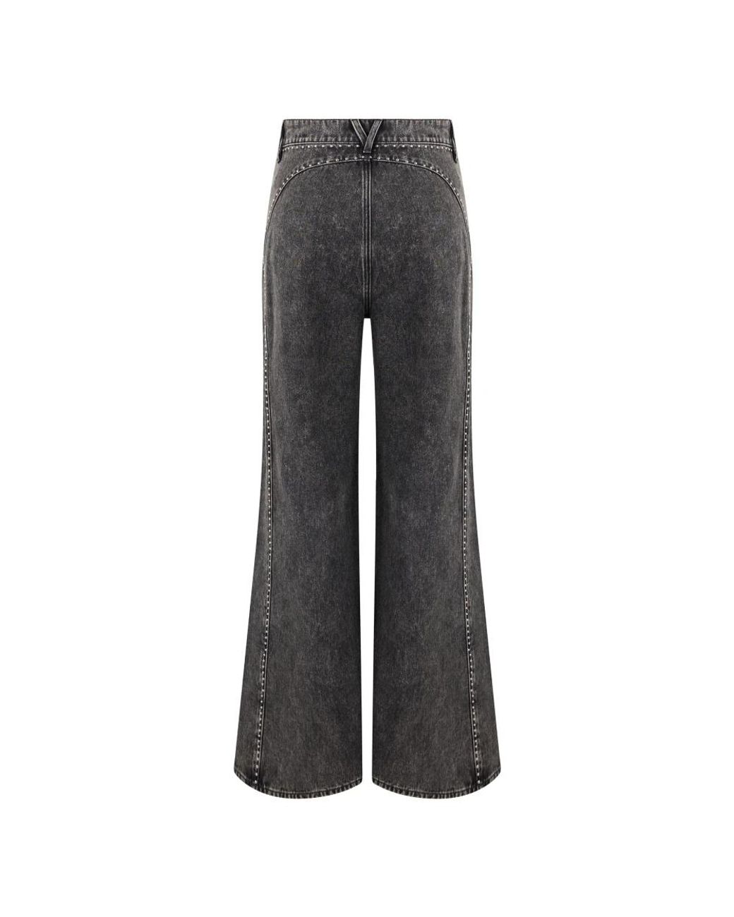 Wide Jeans Veronica Beard de color Gray