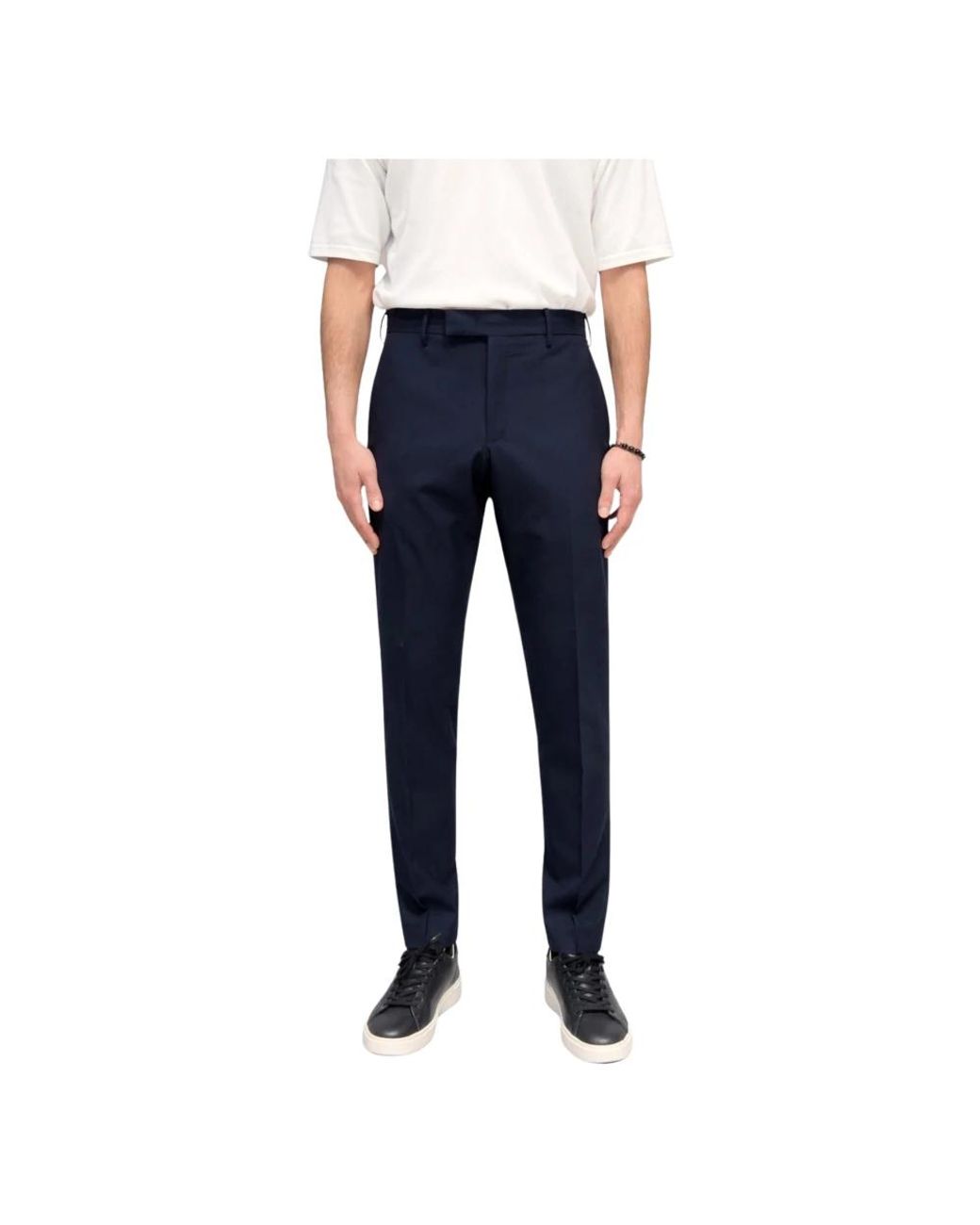 PT Torino Blue Suit Trousers for men
