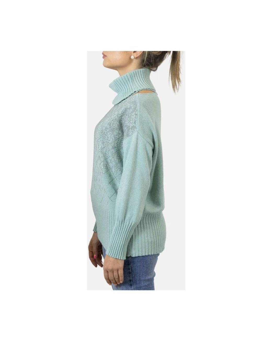 Turtlenecks Brand Unique de color Blue