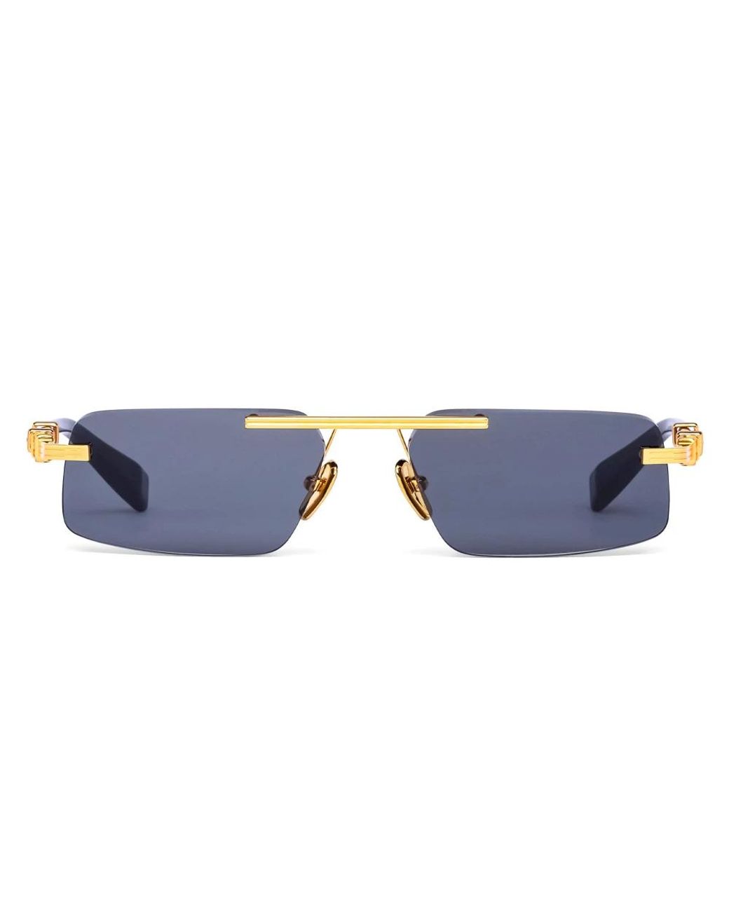 Balmain Accessoires ,Zwart ,Pierre Ii Zonnebril in het Blue
