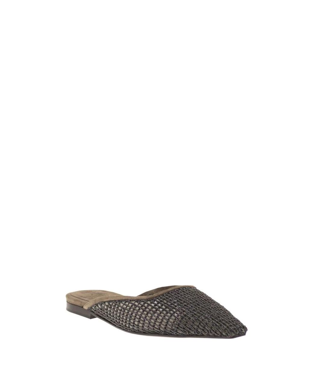 Brunello Cucinelli Black Mules
