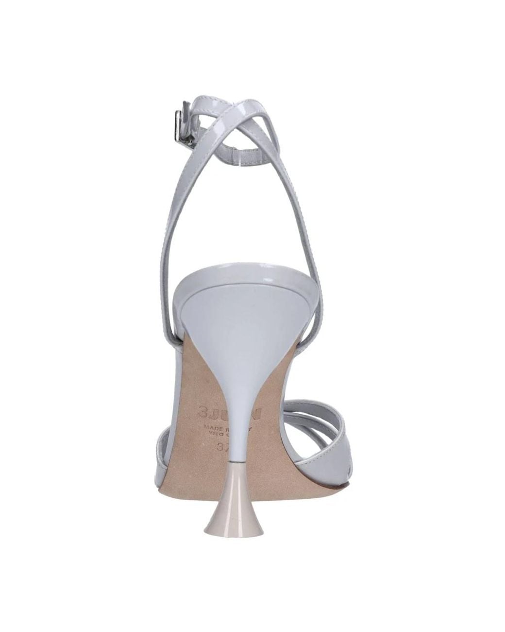3Juin White High Heel Sandals